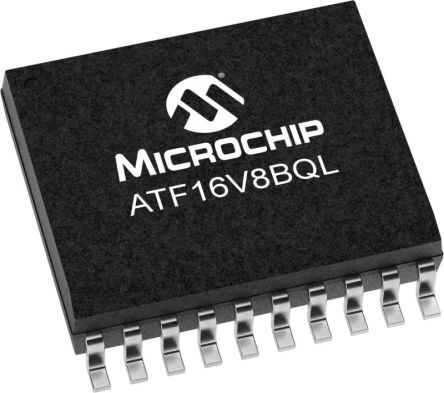 Microchip Logique SPLD, ATF16V8BQL-15SU, 150 Portes, 8 Macro Cellules, 8 I/O, CMOS, TTL, SOIC 20 Broches