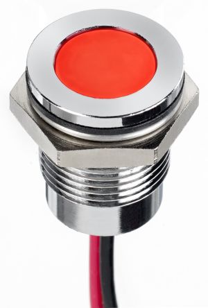 RS PRO LED Schalttafel-Anzeigelampe Rot 1.8 → 3.3V Dc, Montage-Ø 14mm, Leiter
