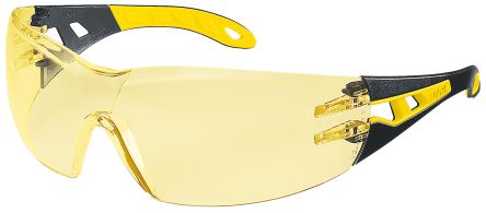 Uvex Gafas De Seguridad PHEOS, Color De Lente Ámbar, Protección UV, Antirrayaduras, Antivaho