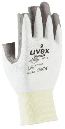 Uvex UNIDUR Arbeitshandschuhe, Größe 8, M, Schneidfest, HPPE Weiß 1Paar Stk.