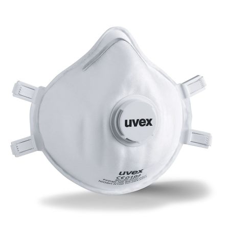 Uvex Masque Respiratoire Jetable FFP3, Avec Soupape, Avec Clip Nasal Réglable