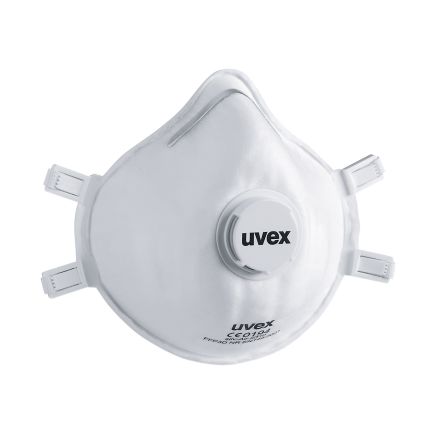 Uvex FFP3 Staubschutzmaske, Vergossen, Weiß, 15 Stück