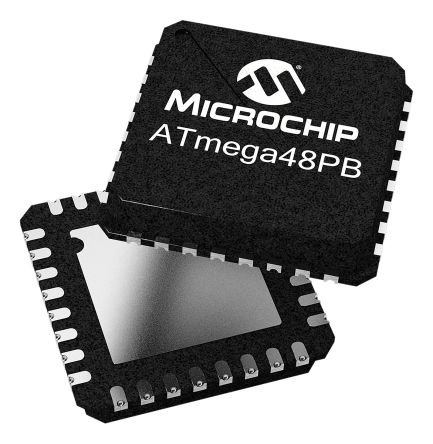 Microchip Mikrocontroller ATmega AVR 8bit SMD 4 KB VQFN 32-Pin 20MHz 512 B RAM