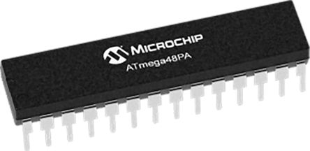 Microchip Mikrocontroller ATmega AVR 8bit THT 4 KB PDIP 28-Pin 20MHz 512 B RAM
