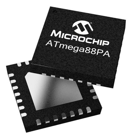Microchip Mikrocontroller ATmega AVR 8bit SMD 8 KB VQFN 32-Pin 10MHz 1 KB RAM
