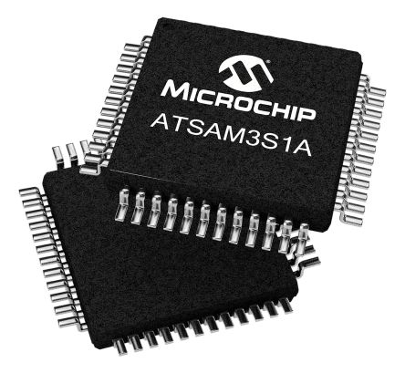 Microchip Mikrocontroller SAM3S ARM Cortex M3 32bit SMD 64 KB LQFP 48-Pin 64MHz 16 KB RAM USB