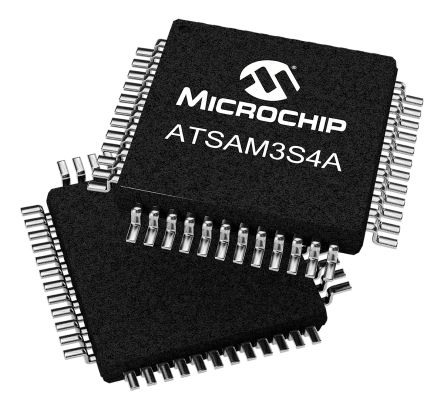 Microchip Mikrocontroller SAM3S ARM Cortex M3 32bit SMD 256 KB LQFP 48-Pin 64MHz 48 KB RAM USB