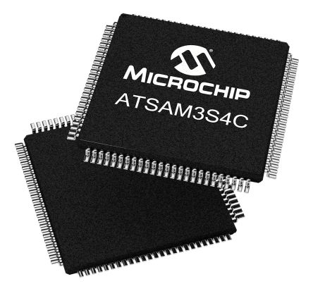 Microchip Microcontrolador ATSAM3S4CA-AU, Núcleo ARM Cortex M3 De 32bit, RAM 48 KB, 64MHZ, LQFP De 100 Pines