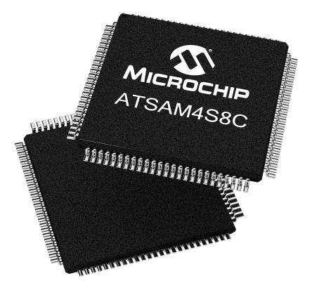 Microchip Microcontrollore, ARM Cortex M4, LQFP, SAM4S, 100 Pin, Montaggio Superficiale, 32bit, 120MHz