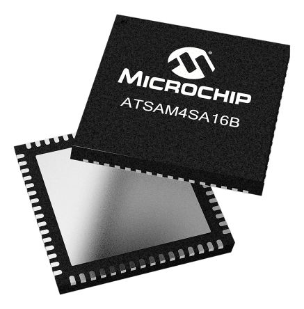 Microchip Mikrocontroller SAM4S ARM Cortex M4 32bit SMD 1,024 MB QFN 64-Pin 120MHz 160 KB RAM USB
