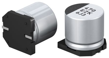 Panasonic 150μF Surface Mount Polymer Capacitor, 25V Dc