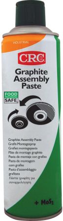 CRC Graphite Assembly Paste Graphit Fett Schwarz -30°C Bis +650°C, Spray 500 Ml