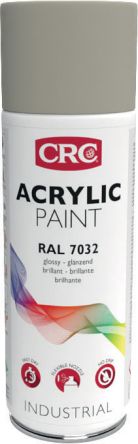 CRC Peinture Aérosol ACRYLIC PAINT, Gris RAL 7032 Brillant, 400ml