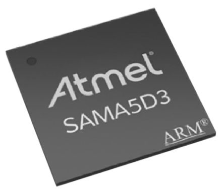 Microchip Microcontrolador ATSAMA5D31A-CU, Núcleo ARM Cortex A5 De 32bit, RAM 128 KB, 536MHZ, LFBGA De 324 Pines
