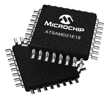 Microchip Microcontrolador ATSAMD21E18A-AU, Núcleo ARM Cortex M0+ De 32bit, RAM 32 KB, 48MHZ, TQFP De 32 Pines