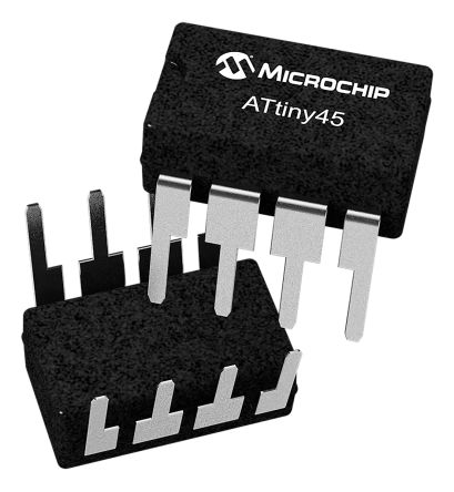 Microchip Mikrocontroller ATtiny45 AVR 8bit THT 4 KB PDIP 8-Pin 10MHz 256 B RAM
