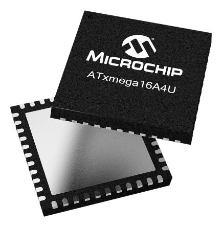 Microchip ATXMEGA16A4U-MH, 8bit AVR Microcontroller, AVR XMEGA, 32MHz, 16 + 4 KB Flash, 44-Pin VQFN