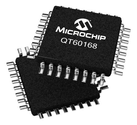 Microchip Controlador De Pantalla Táctil, QT60168-ASG, 11 Bits, SPI Transferencia De Carga De Amplio Espectro Conexión Directa
