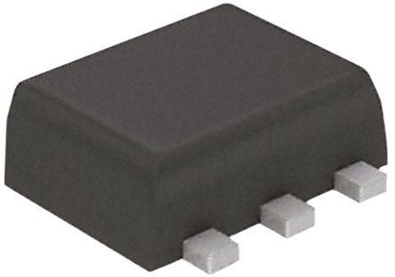 ROHM EMD3T2R SMD, NPN/PNP Digitaler Transistor Dual 50 V / 100 MA, SOT-563 6-Pin