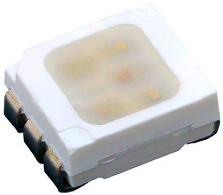 Vishay SMD LED RGB 2,4 V, Cluster 3-LEDs, 6-Pin PLCC 6