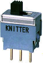 KNITTER-SWITCH Schiebeschalter Rastend, 1-poliger Wechsler PCB-Montage 50 MA @ 48 V Dc, Lötanschluss