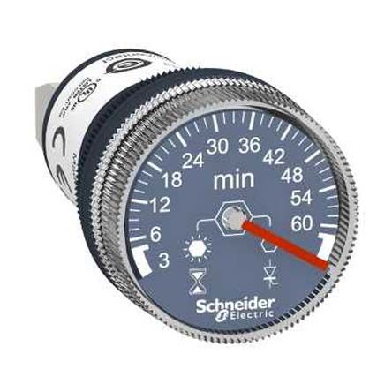 Schneider Electric Temporizador Monofunción Harmony XB5, 110 → 230V Ac/dc, 10A, Tempo. 3 → 60min