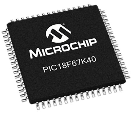 Microchip Microcontrôleur, 8bit, 3,562 Ko RAM, 128 Ko, 64MHz, TQFP 64, Série PIC18