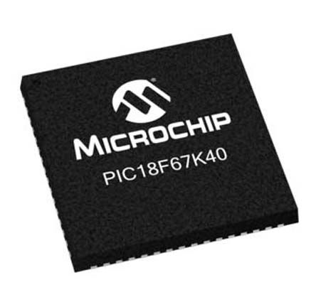 Microchip Microcontrôleur, 8bit, 3,562 Ko RAM, 128 Ko, 64MHz, QFN 64, Série PIC18