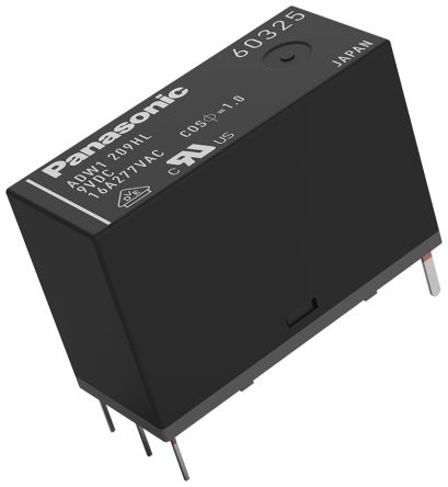 Panasonic PCB Mount Latching Power Relay, 3V Dc Coil, 16A Switching Current, SPST