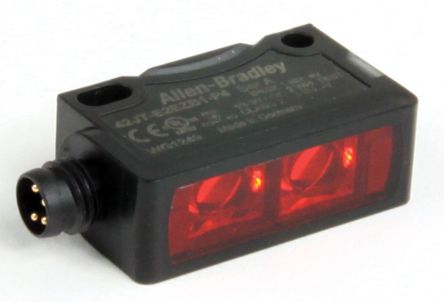 Allen Bradley 42JT Kubisch Optischer Sensor, Durchgangsstrahl, Bereich 0 → 18 M, Emitter Ausgang, 4-poliger
