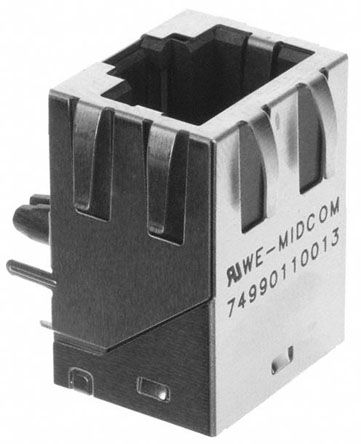 Wurth Elektronik LAN-Ethernet-Transformator PCB-Montage 1 Ports -1dB, L. 15.88mm B. 13.95mm