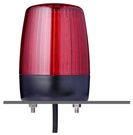 AUER Signal Indicador Luminoso Serie PFH, Efecto Luz Estroboscópica Múltiple, LED, Rojo, Alim. 24 V Ac / Dc