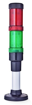 AUER Signal Columna De Señalización ECOmodul40, LED, Con 2 Elementos Rojo/Verde, 24 V Ac / Dc