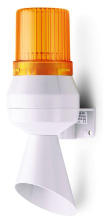 AUER Signal Combiné Balise/sirène Série KLL, Lentille Ambre à LED, 24 V C.c.
