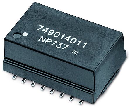 Wurth Elektronik Surface Mount Lan Ethernet Transformer, 24.55 x 18.25mm