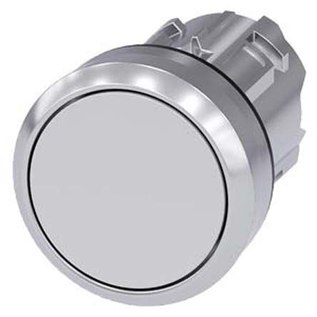 Siemens SIRIUS ACT Series White Latching Push Button, 22mm Cutout, IP66, IP67, IP69K