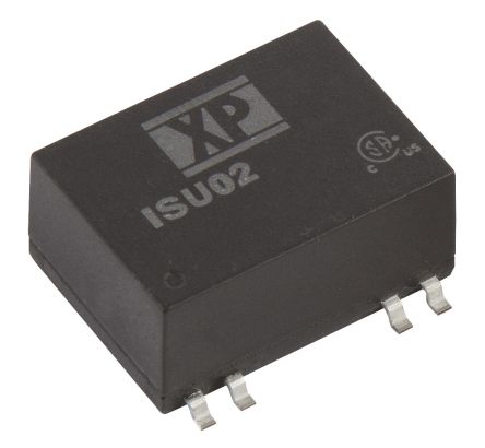 XP Power ISU02 DC/DC-Wandler 2W 5 V Dc IN, 24V Dc OUT / 83mA 1.5kV Dc Isoliert