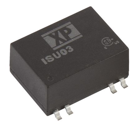 XP Power ISU03 DC-DC Converter, 5V Dc/ 600mA Output, 4.5 → 12 V Dc Input, 3W, Surface Mount, +95°C Max Temp