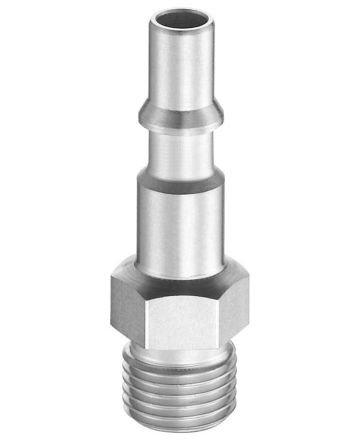 PREVOST Stecker Für Pneumatik-Schnellverbindungskupplung Behandelter Stahl, G1/4 Stecker, Mit Gewinde ISO C6