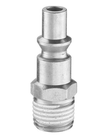 PREVOST Stecker Für Pneumatik-Schnellverbindungskupplung Behandelter Stahl, G1/4 Stecker, Mit Gewinde ARO 210