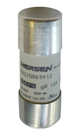 Mersen Protistor Feinsicherung FF / 100A 22 X 58mm 500 V Dc, 690 V Ac, 700V Ac GR