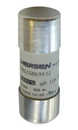 Mersen 63A FF Cartridge Fuse, 22 X 58mm