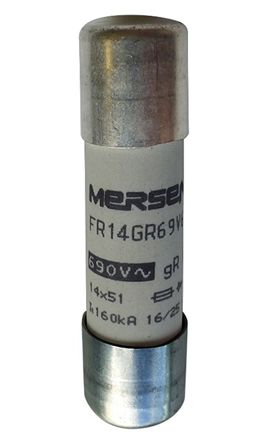 Mersen Protistor Feinsicherung FF / 16A 14 X 51mm 500 V Dc, 690 V Ac, 700V Ac GR