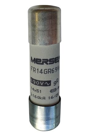 Mersen Protistor Feinsicherung FF / 20A 14 X 51mm 500 V Dc, 690 V Ac, 700V Ac GR