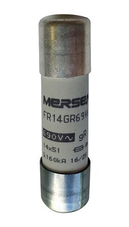 Mersen Protistor Feinsicherung FF / 25A 14 X 51mm 500 V Dc, 690 V Ac, 700V Ac GR