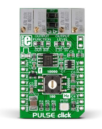 MikroElektronika 脉冲发生器, mikroBus 咔哒板, 用于评估NE555