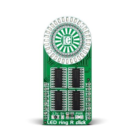 MikroElektronika Anzeige, LED-Matrix-Display LED Ring R Click 74HC595