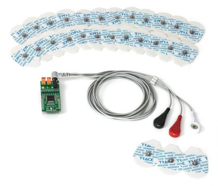 MikroElektronika ECG 2 Click Bundle Entwicklungskit, Herzfrequenzsensor