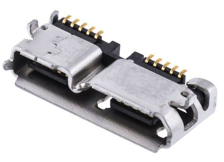 Hirose ZX360 USB-Steckverbinder 2.0 B Buchse / 1.0A, PCB