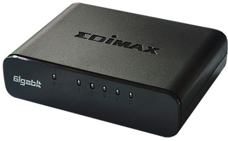 Edimax ES-5500G Ethernet-Switch Desktop 5-Port Unmanaged 10/100/1000Mbit/s UK-Netzstecker 98 X 71 X 25.5mm